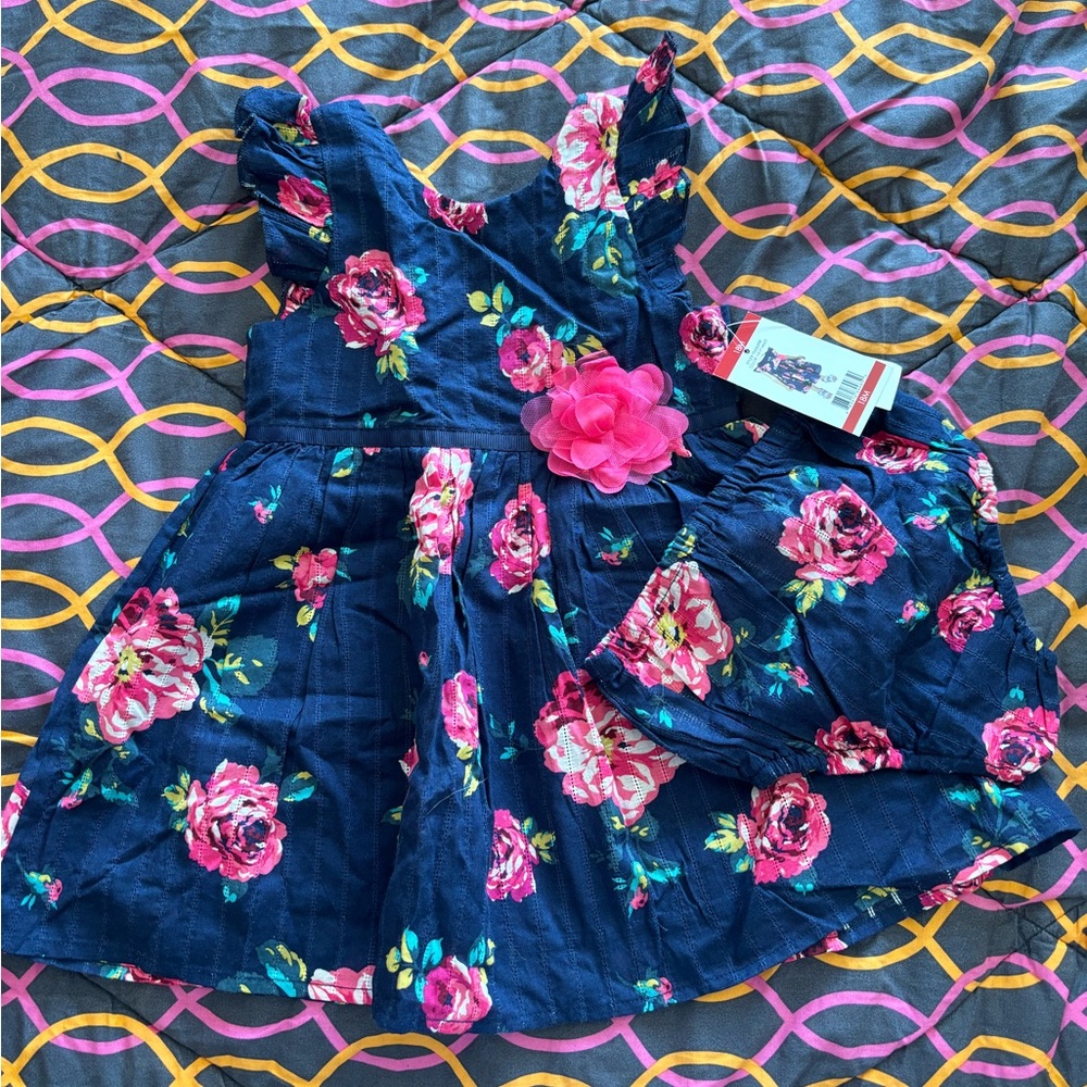 Flowered toddler dress